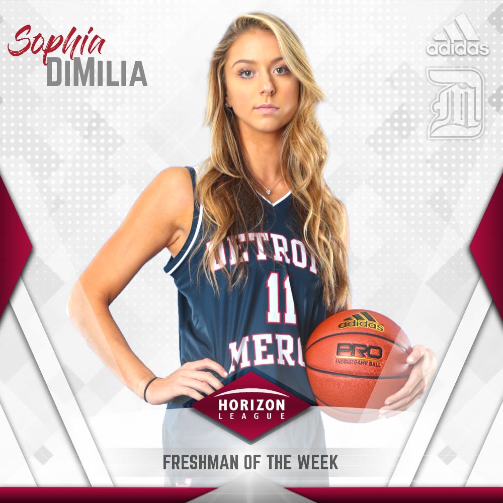 Sophia DiMilia Horizon League Freshman of the Week